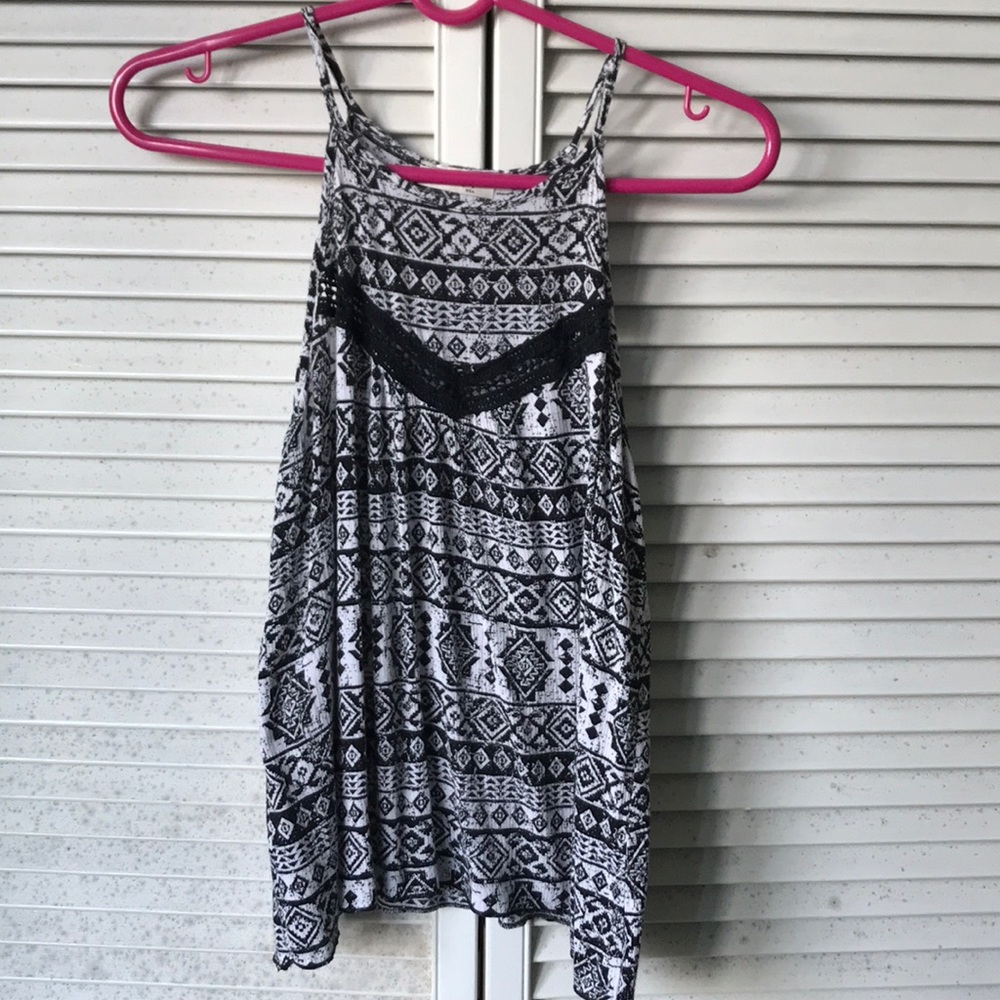 Tribal Print Halter Tank Top